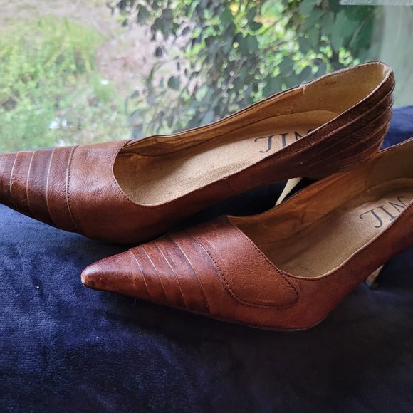 Brown Heels Sz Euro 40 or US 9 NIL - Picture 10 of 11
